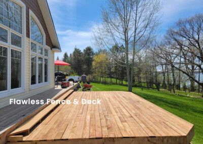 Wood deck install
