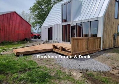 Wooden deck install